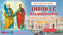 [Trực tiếp]: Thánh lễ kính thánh Phêrô và Phaolô tông đồ lúc 18h30 ngày 29/6/2021