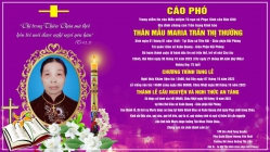 Cáo phó: Cụ cố Maria Trần Thị Thường
