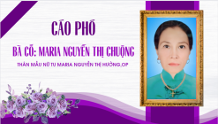 Cáo phó: Bà Cố Maria Nguyễn Thị Chuộng