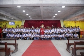Thánh lễ ban bí tích Thêm Sức cho 105 em thiếu nhi tại giáo xứ Tân Kim
