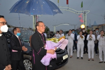 Hình ảnh Đức Tổng Giuse thăm giáo xứ Thủy Giang