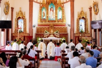 Giáo xứ Trạp Khê: Ngày chầu Mình Thánh Chúa thay Giáo Phận và bế mạc tháng Hoa kính Đức Mẹ