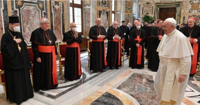 Đức Thánh Cha tiếp kiến các thành viên tham dự khoá họp Toàn thể của Bộ các Giáo hội Công giáo Đông phương (Vatican Media)