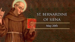Ngày 20/05: Thánh Bernadinô thành Siêna, Linh mục