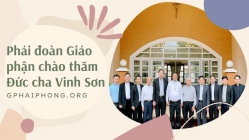 Phái đoàn Giáo phận chào thăm Đức cha Vinh Sơn tại TGM Ban Mê Thuột