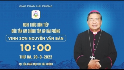 Giáo phận Hải Phòng chào đón Đức Cha Vinh Sơn Nguyễn Văn Bản, 10g00 ngày 29/3/2022